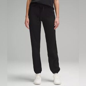 Black Lululemon dance studio mid-rise pant regular size 8